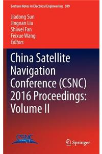 China Satellite Navigation Conference (Csnc) 2016 Proceedings: Volume II
