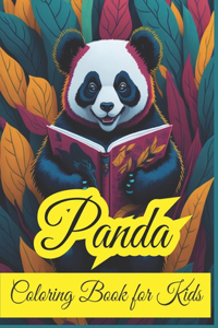 panda coloring book for kids 4-8 years old