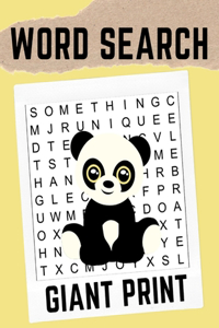 Giant Print Word Search