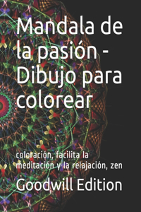 Mandala de la pasión - Dibujo para colorear