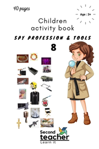 Spy Profession and Tools;children Activity Book-8