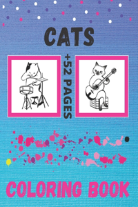 Cats Coloring Book