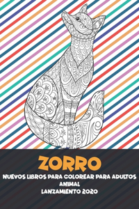 Nuevos libros para colorear para adultos - Lanzamiento 2020 - Animal - Zorro