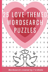 25 Love Themed Wordsearch Puzzles