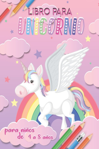 libro para colorear unicornio para niños de 4 a 8 años