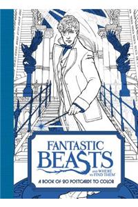 Fantastic Beasts and Where to Find Them: A Book of 20 Postcards to Color