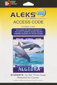 Aleks 360 Access Card (18 Weeks) for Beginning Algebra