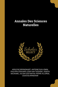 Annales Des Sciences Naturelles