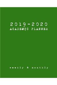 2019-2020 Academic Planner Weekly And Monthly