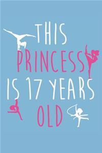 Gymnastics Notebook - 17 Years Old Gymnastics Journal - 17th Birthday Gift for Gymnast - Gymnastics Diary