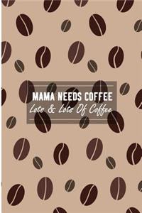 Mama Needs Coffee Lots & Lots Of Coffee