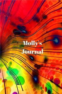 Molly's Journal: Personalized Lined Journal for Molly Diary Notebook 100 Pages, 6" x 9" (15.24 x 22.86 cm), Durable Soft Cover