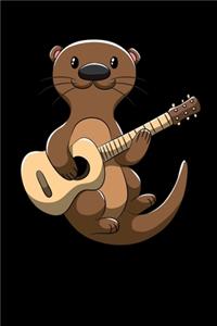 Guitar Playing Otter - Notebook