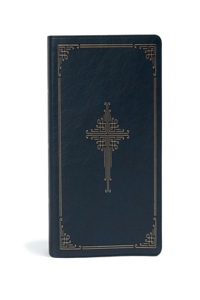 CSB Ancient Faith Study Bible, Navy Leathertouch, Indexed