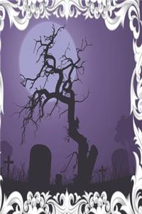 Purple graveyard notebook