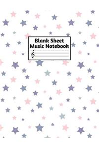 Blank Sheet Music Notebook