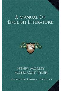 A Manual of English Literature