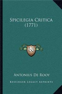 Spicilegia Critica (1771)