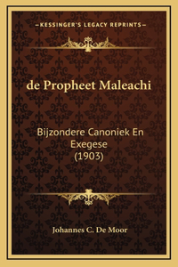 de Propheet Maleachi