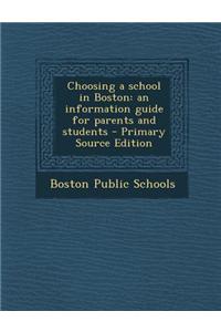 Choosing a School in Boston