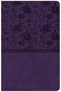 CSB Compact Ultrathin Reference Bible, Purple Leathertouch, Indexed