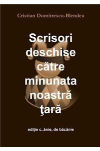 Scrisori Deschise Catre Minunata Noastra Tara, Editie c..Anie, De Bacanie