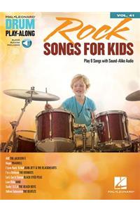 Rock Songs for Kids Drum Play-Along Volume 41 Book/Online Audio