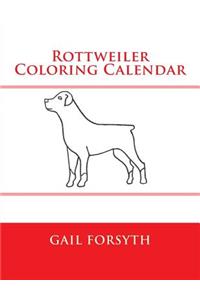 Rottweiler Coloring Calendar