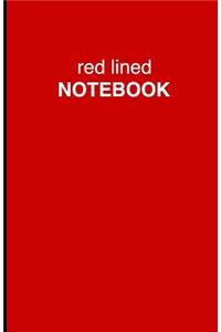 Red Lined Notebook
