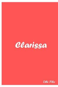 Ethi Pike - Clarissa / Notebook / Extended Lined Pages / Soft Matte Cover