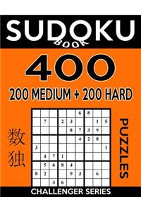 Sudoku Book 400 Puzzles, 200 Medium and 200 Hard