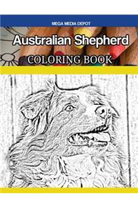 Australian Shepherd Dog Coloring Book