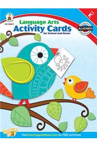 Language Arts Activity Cards for School and Home, Grade K