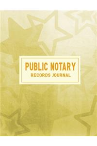 Public Notary Records Journal