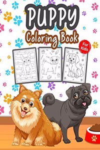 Puppy Coloring Book for Kids