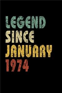 Legend Since January 1974