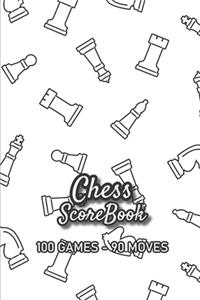 Chess Scorebook - 100 Games - 90 moves