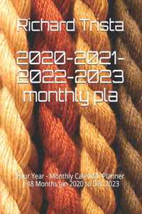 2020-2021-2022-2023 monthly planner