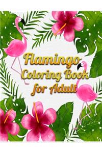 Flamingo Coloring Book for Adult