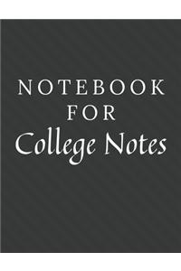 Notebook For College Notes