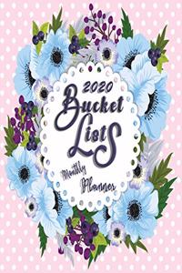 Monthly Planner 2020 Bucket Lists