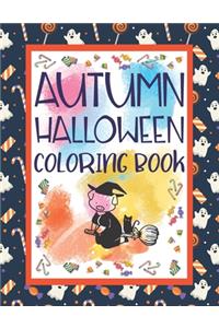 Autumn Halloween Coloring Book