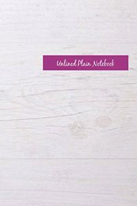 Unlined Plain Notebook