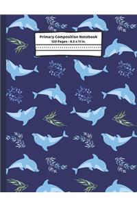 Dolphin Primary Composition Notebook