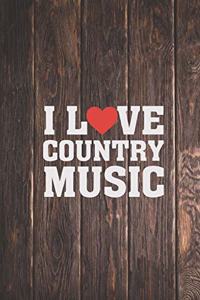 I Heart Love Country Music - Music Lover Journal