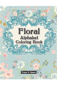 Floral Alphabet Coloring Book