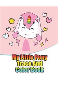 my little pony trace and color book