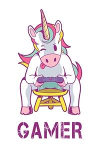 Gamer Unicorn Notebook