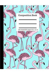 Goddess Book Press Pink Flamingo Composition Book Writing Notebook College