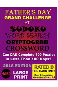 Father's Day Grand Challenge at Sudoku, Word Search, Cyptogram, Crossword